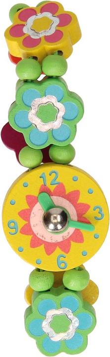 Image du produit Horloge en bois Fleur