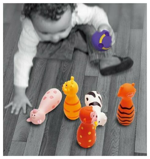 Actual product image LUDI Baby Bowling Animals