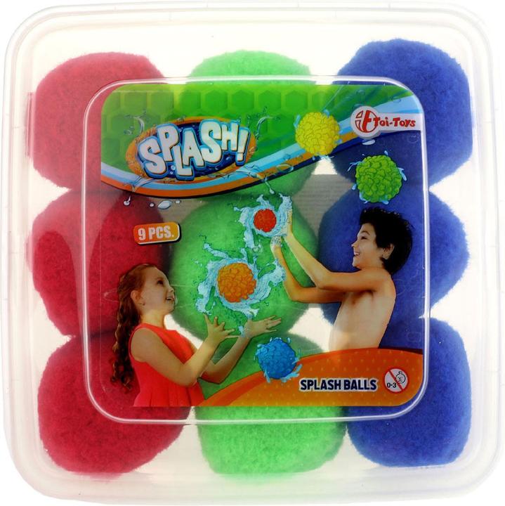 Immagine prodotto Toi-Toys Palloni d'acqua riutilizzabili Splash - Set di 9 palloni d'acqua in scatola di cartone - Ø