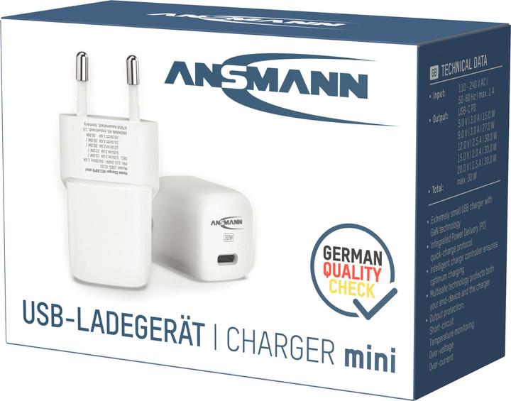 Actual product image Ansmann Charger USB HC130PD 3A/30W/1 Port (30 W)