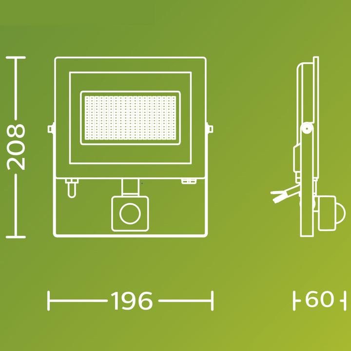Immagine prodotto Philips Outdoor Ultra-Efficient Flutlicht Lois (4500 lm, IP65)