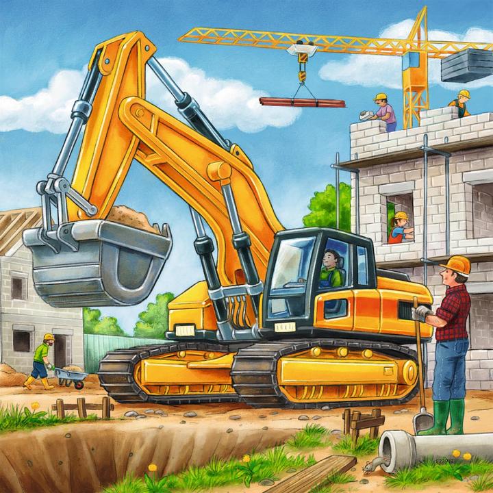 Produktbild Ravensburger Grosse Baufahrzeuge (49 Teile)