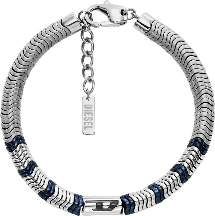 Diesel Armband D LOGO (18.30 cm, Edelstahl, Halbedelstein)