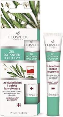 Produktbild Floslek Pharma Lid & Under Eye Gel eye and eye gel with firefly and plantain 15ml (Gel, 15 ml)