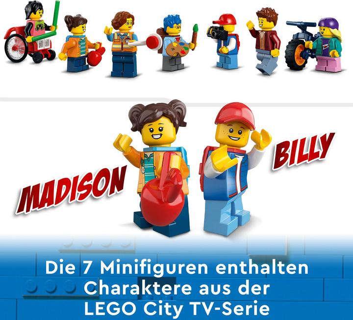 Produktbild LEGO Schule mit Schulbus (60329, LEGO City)