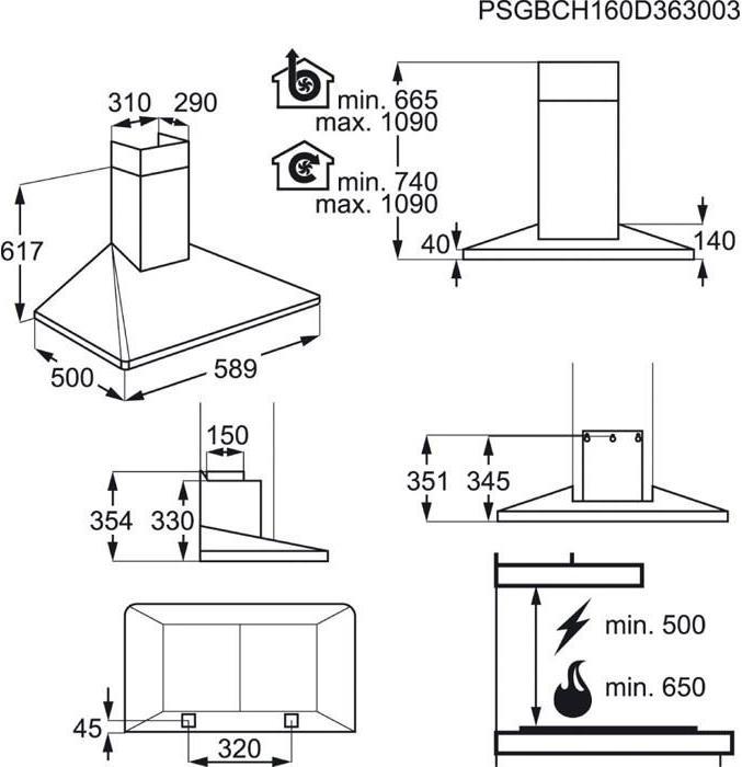 Image du produit Electrolux EFF60560OX (Hotte murale)