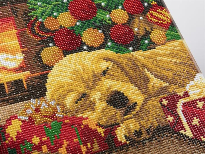 Immagine prodotto Craft Buddy Cucciolo di Labrador addormentato, quadro 30x30cm Crystal Art