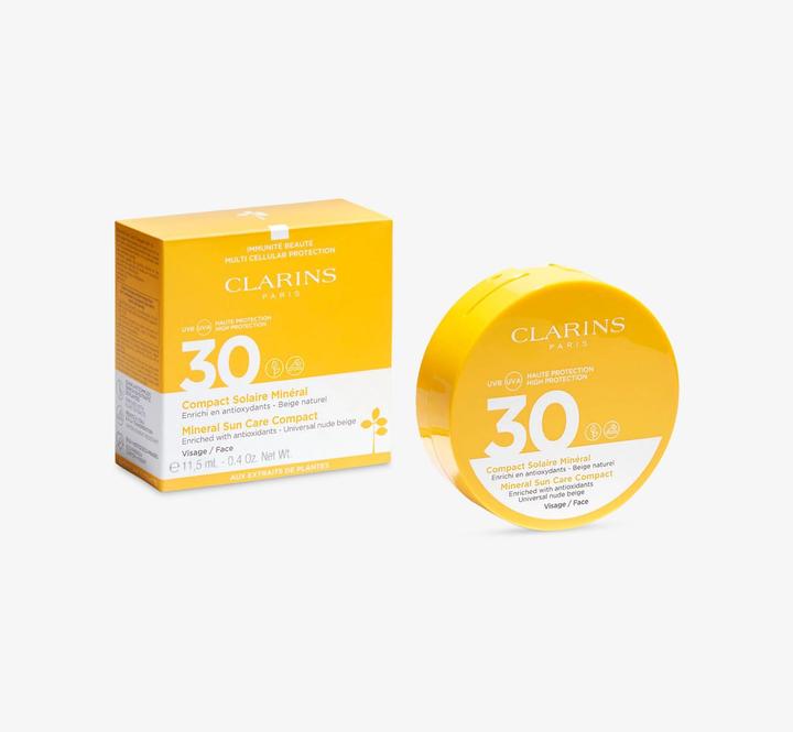Image du produit Clarins Sun - Compact Solaire Minéral Visage SPF30 (Crème solaire visage, SPF 30, 11 ml, 103 g)