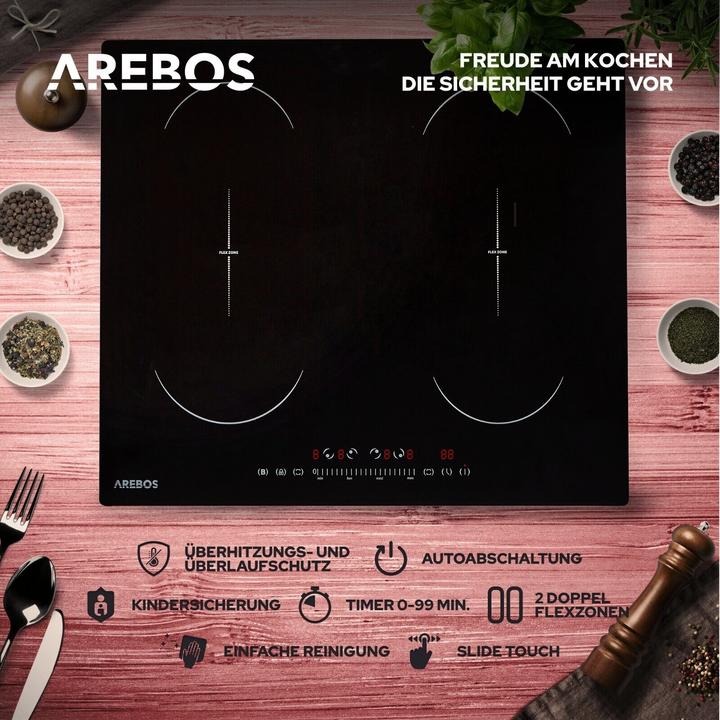 Actual product image Arebos Induktionskochfeld