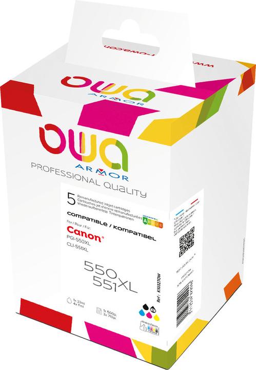 Produktbild Armor OWA K10327OW - Kompatibel - Schwarz - Cyan - Magenta - Gelb - Canon - Multipack - Bo (M, BK, C, Y)