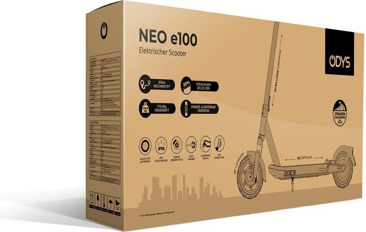 Image du produit Odys NEO e100 Trottinette électrique (20 km/h, 95 km, 500 W)