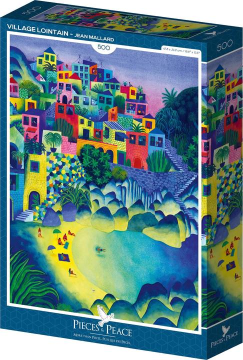 Actual product image Pieces & Peace Puzzle 500 pieces Distant Village (500 pieces)
