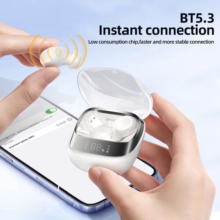 Actual product image Joyroom Earbuds Wireless Headphones with Display, Bluetooth 5.3 - Black (ANC, 42 h, Wireless)