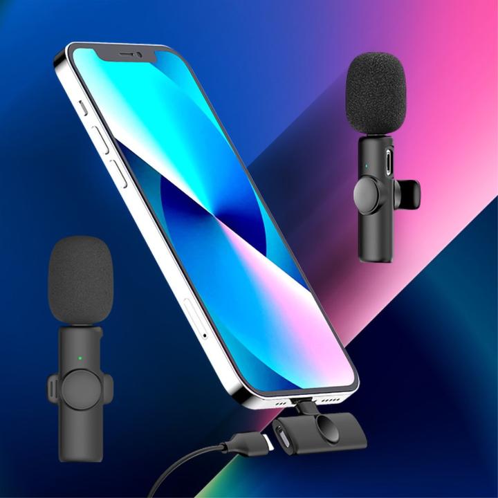 Immagine prodotto Apfelkiste Microfono lavalier a 360° con Lightning - set wireless per smartphone (3 pz.)
