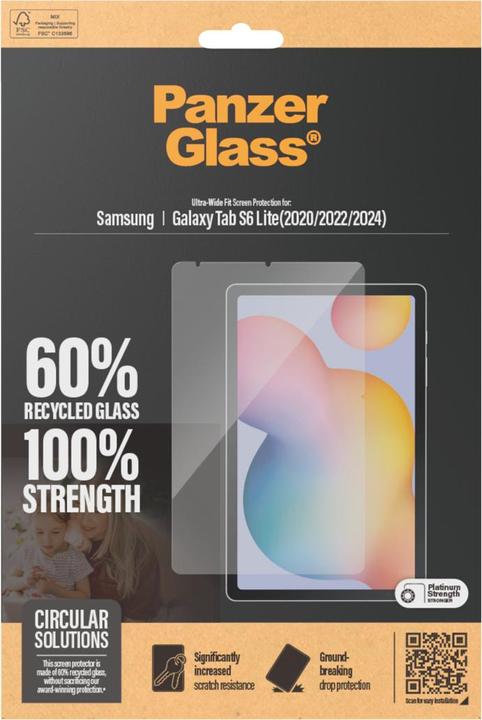Image du produit PanzerGlass Ajustement ultra-large (1 pièce(s), Galaxy Tab S6 Lite (2022))