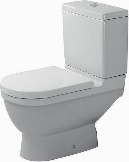 Duravit Combiné WC au sol STARCK 3 ti. 360x655mm Ab se Ab en vertical blanc