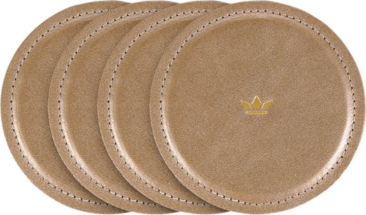 Actual product image DutchDeluxes Coaster leather 4 pieces (4 x, Glass coaster)