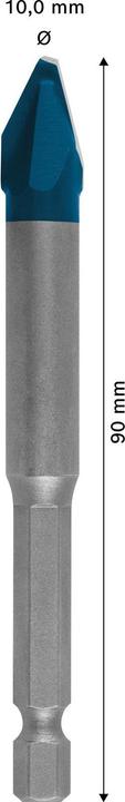 Immagine prodotto Bosch Professional Zubehör Punta Expert HEX-9 HardCeramic, 10 x 90 mm (10 millimetri)