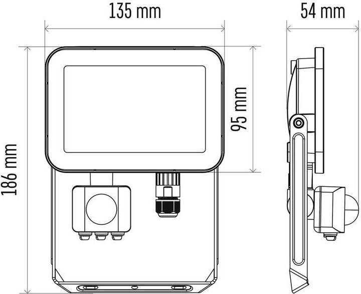 Image du produit Emos Projecteur Profi 20 W 2200lm AC 220V - 240V (2200 lm, IP65)