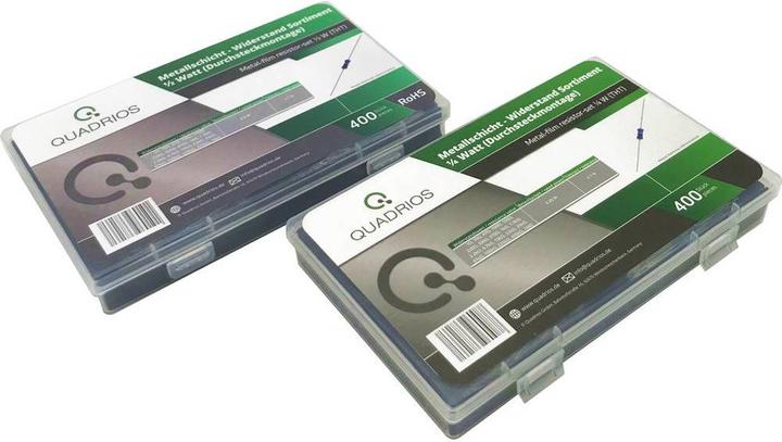 Quadrios Metallschicht-Widerstands-Set - 800 tlg. (400 St. 0.25W 400 St. 0.5W)