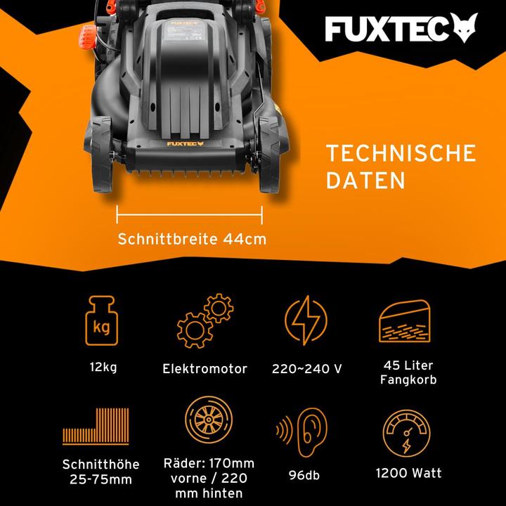 Image du produit Fuxtec Tondeuse à gazon sans fil 40V FX-E2RM46SET (Fonctionnement sur batterie)