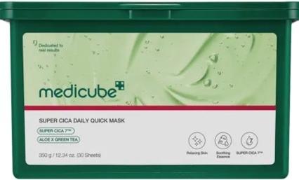 Medicube Super Cica Soothing Face Mask Daily Quick Mask - 30 Pieces
