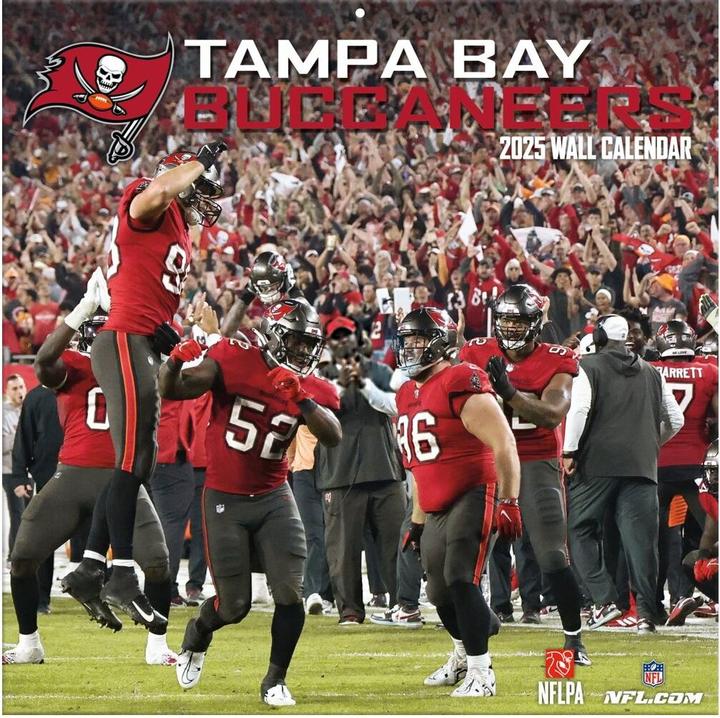 Image du produit NFL - Tampa Bay Buccaneers - Calendrier mural de l'équipe 30,5 x 30,5 cm 2025 (30,5 x 30,5 cm, Français, Italien, Espagnol, Allemand, Anglais)