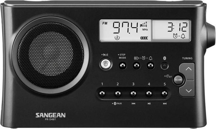 Produktbild Sangean PR-DA BT Tischradio, Metal Grey (FM, MW, LW, KW, Bluetooth)