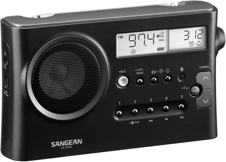 Produktbild Sangean PR-DA BT Tischradio, Metal Grey (FM, MW, LW, KW, Bluetooth)