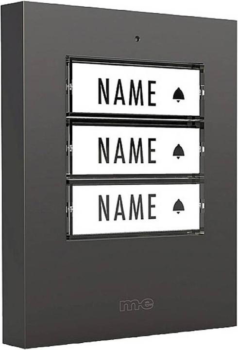 Actual product image Modern-Electronics Radio bell push button 3-family house (Funk)
