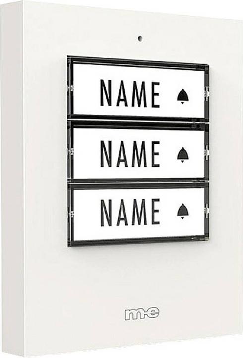 Actual product image Modern-Electronics Radio bell push button 3-family house (Funk)