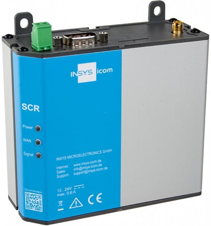 Immagine prodotto Insys icom SCR-L200, router mobile LTE, VPN 2xEthernet 10/100BT 1xRS232