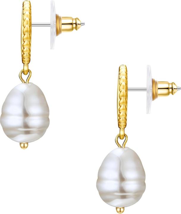 Produktbild Lulu & Jane Damen Münze Metall-Legierung Perle (synth.) gelbgold - 29335 (Metall-Legierung)