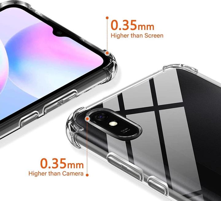 Actual product image Screenguard Xiaomi Redmi 9A Case Crystal Soft Airbag Bumper (Xiaomi Redmi 9A)