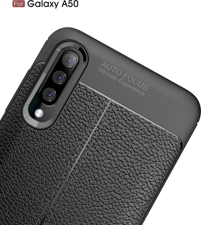 Produktbild Screenguard Samsung Galaxy A50 Hülle Leather Design TPU Cover (Samsung Galaxy A50)
