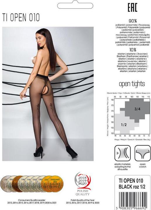 Image du produit Passion Collants ouverts "Thiophene 010" (20DEN) (6 3/4)