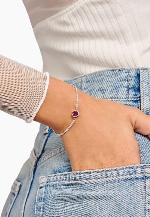 Actual product image Thomas Sabo Herz Armband Romance Silber (19 cm, 925 silver)