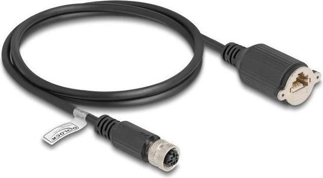 Immagine prodotto Delock Cavo M12 con codice D da presa a 4 pin a presa RJ45 per E (F/UTP, CAT5e, 1 m)