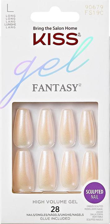Produktbild KISS Nails - Ks Gel Sculpted Nails - Hold Me Closer (Kunstnägel, Off White)