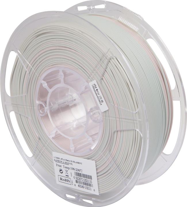 Produktbild eSUN Filament PLA Matt Regenbogen 1.75mm 1000g (PLA, 1.75 mm, 1000 g, Mehrfarbig)