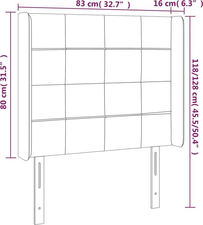Produktbild VidaXL Benson (83 x 16 x 128 cm)