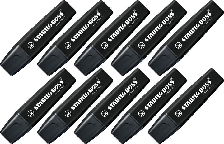 Produktbild STABILO Boss Original (Schwarz, 5 mm, 10 x)