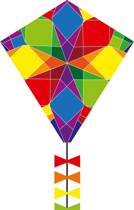 Image du produit Invento Cerf-volant Eco Line Eddy G. Galaxy, 50x45 cm, dès 5 ans, poignée et ficelle 25m incl.
