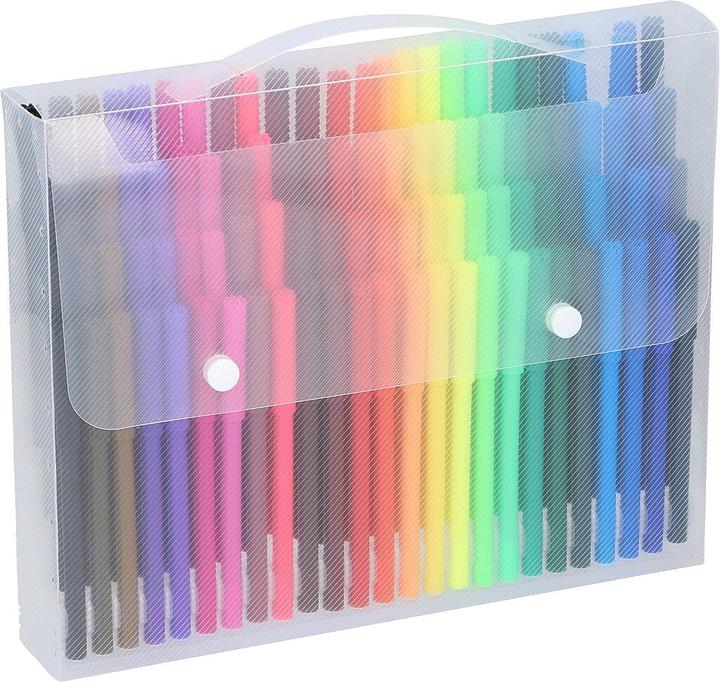Produktbild Topwrite Filzstifte 100tlg (Orange, Rosa, Grün, Gelb, Schwarz, Blau, Braun, Violett, Rot, 100 x)