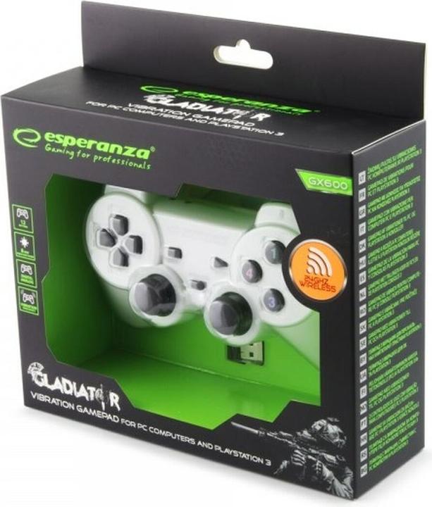 Actual product image Esperanza EGG108W Gaming Controller, RF Gamepad Analog / Digital PC, Playstation 3 (PC, PS3)