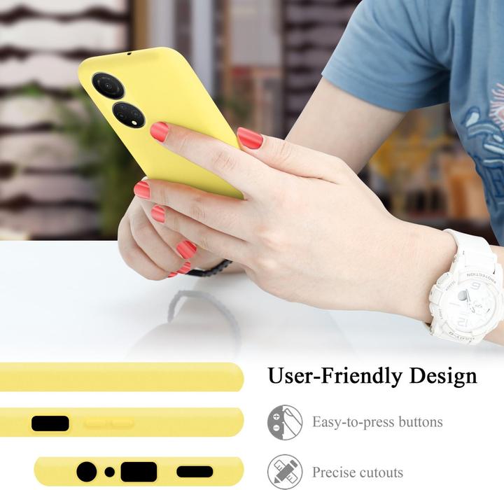 Actual product image Cadorabo TPU Liquid Silicone Case Cover for Honor X7 (Honor X7)