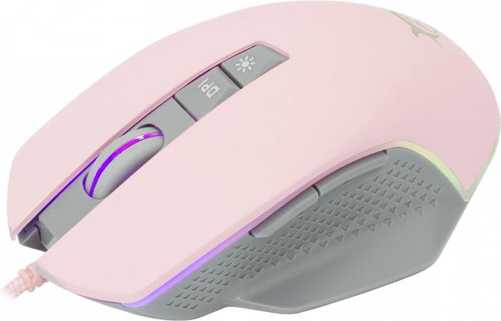 Image du produit White Shark Souris de jeu Gareth rose avec illumination RGB (Filaire)