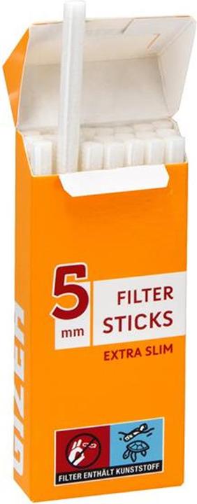 Actual product image Extra Slim Filter Sticks 5mm Display