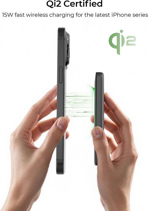 Actual product image Aukey MAG FUSION SLIM - Powerbank (5000 mAh, 18 W, 18 Wh)