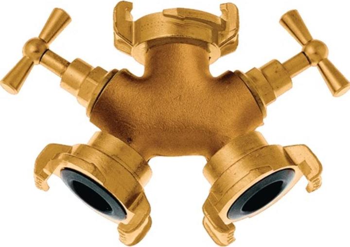 Geka Valvola a due vie e tubo in ottone da 9,5-38 mm (38 mm)